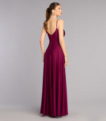 Chantel Low Back A-Line Formal Dress