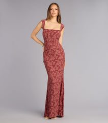 Meryl Jacquard Mermaid Formal Dress
