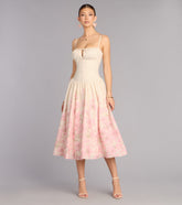 Daydream Bloom Floral Print Midi Dress