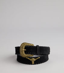 Rodeo Ready Longhorn Western Belt
