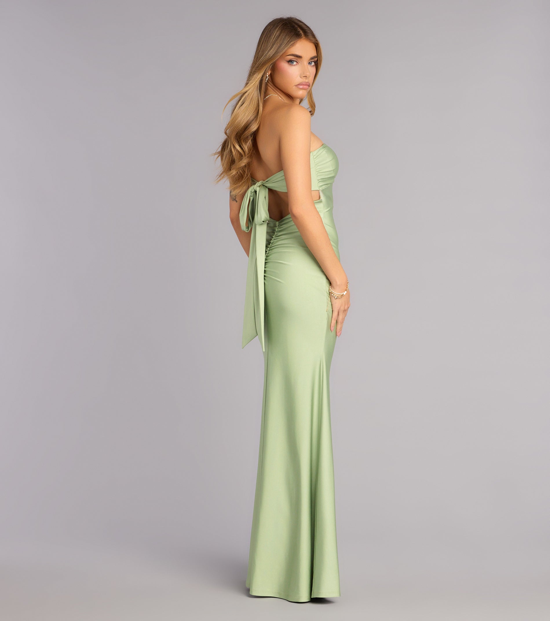 Monae Tie-Back Mermaid Formal Dress