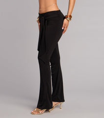 Low Effort Tie Waist Flare Pants