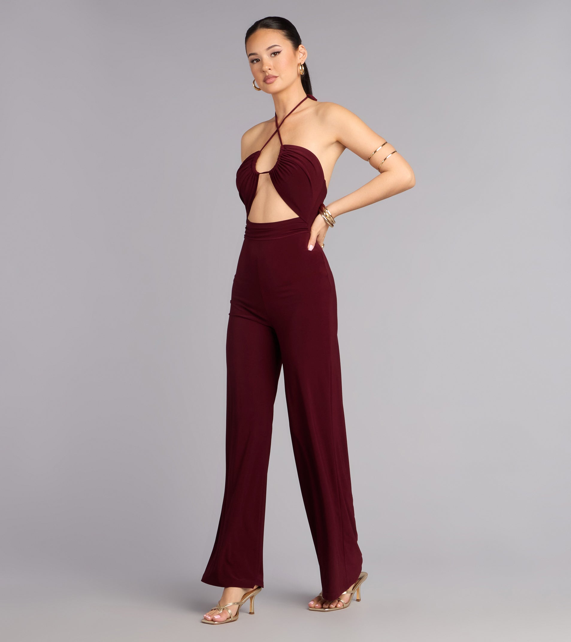 Dressy Plans Cutout Jumpsuit