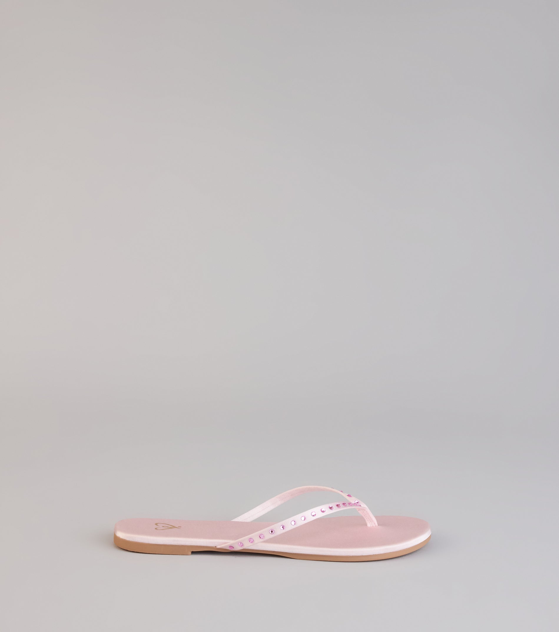 Casual Glow Satin Thong Sandals