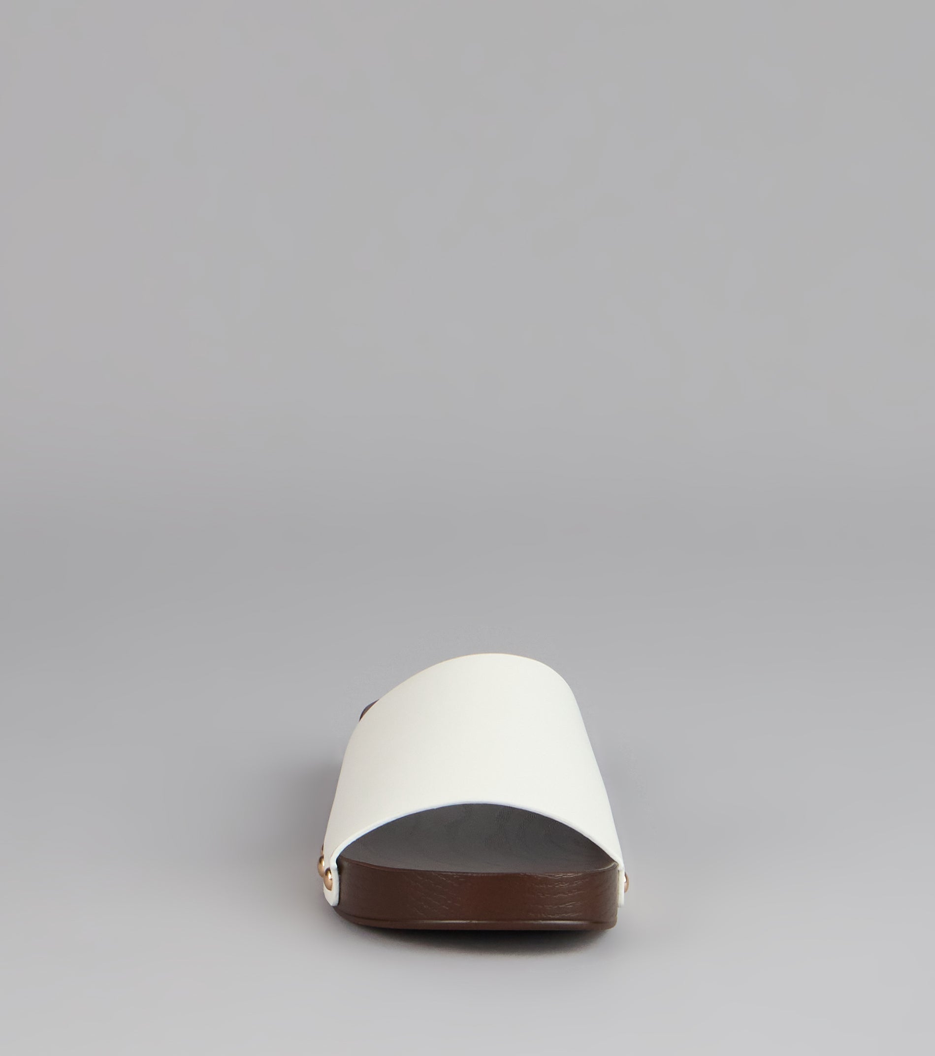 Easy Does It Wood Sole Slide Sandals