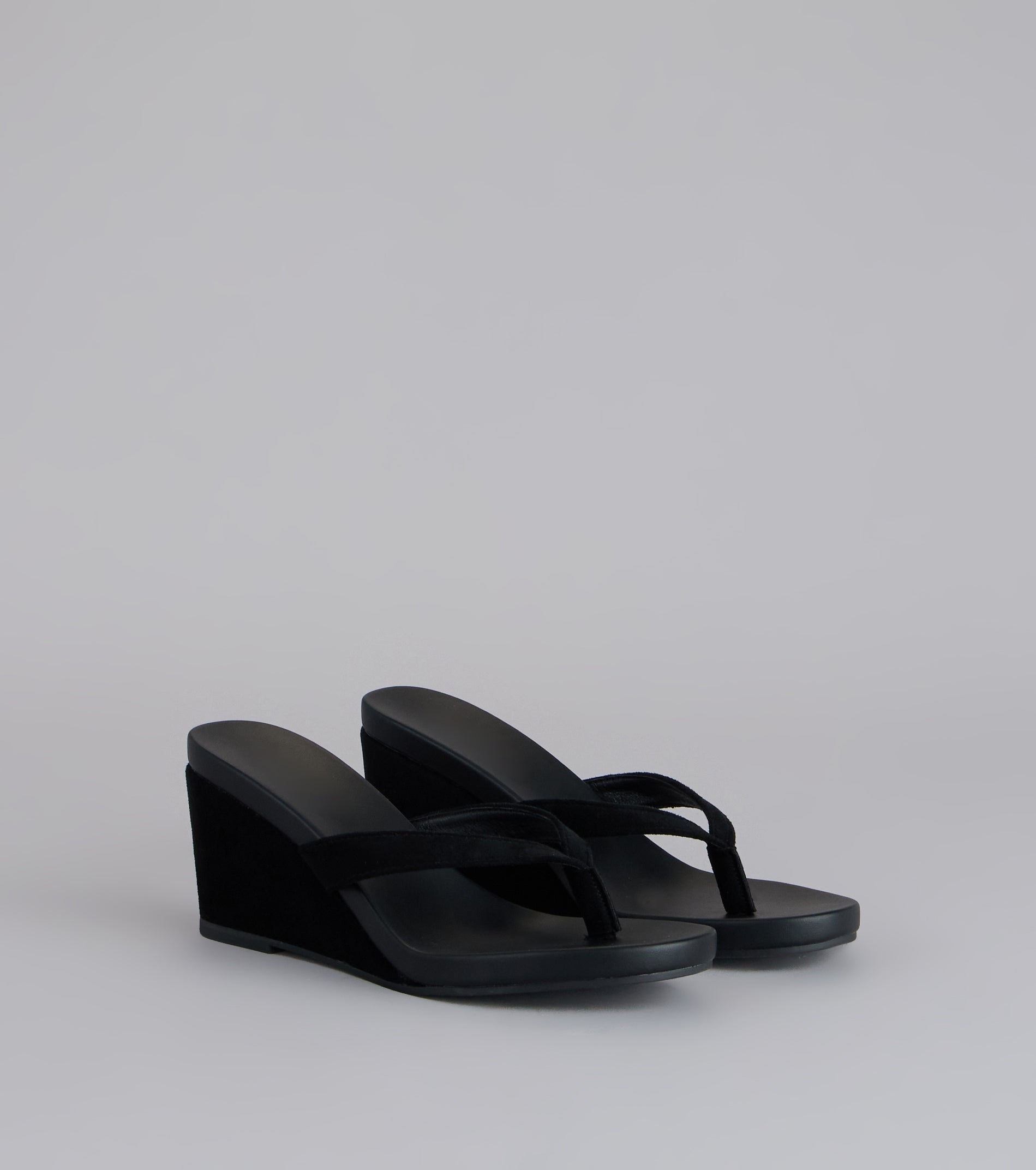 Sunny Day Chic Thong Wedge Heels